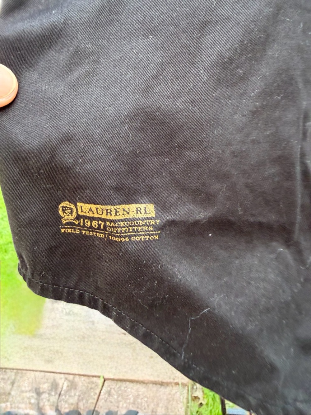 Ralph Lauren Black Utility Button-Down Shirt with Brass Snaps - Picture 5 of 16